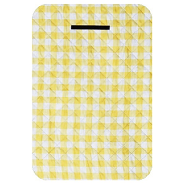 Udendørs Campingmåtte Picnic Tæppe Vandtæt Måtte Maskinvaskbar Bærbar Rejse Strandtæppe Foldbar Picnic Strandmåtte 2*2M lemon