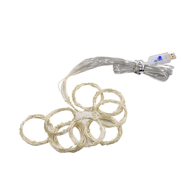 LED Julelys Gardin Lyslenke Eventyrlys Lysgirlander For Bryllup Hjemmefest Dekor Like the picture 3M*3M