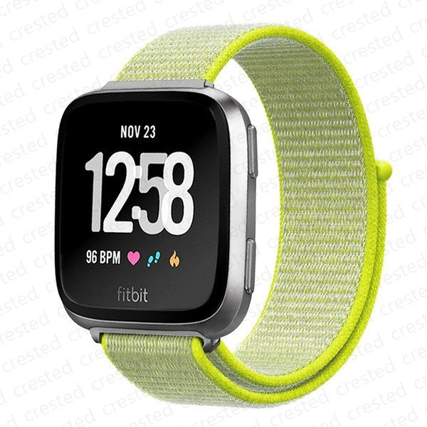 Rem til Fitbit Versa 2 rem correa Smartwatch udskiftning Urrem Nylon Loop Armbånd correa Fitbit Versa 2/Fitbit Libe rem Overseas Anchor Gray