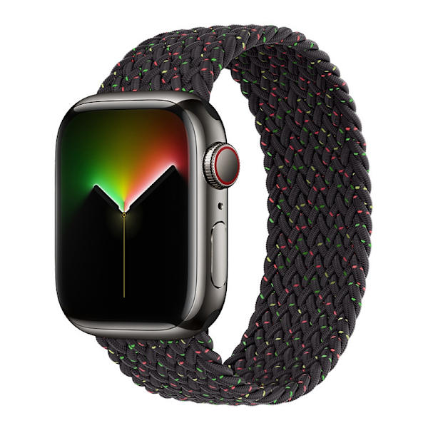 Urrem til Apple Watch iWatch 38/40/41MM urskive XS størrelse håndledsomkreds 130~140mm Stjerneskær Sort