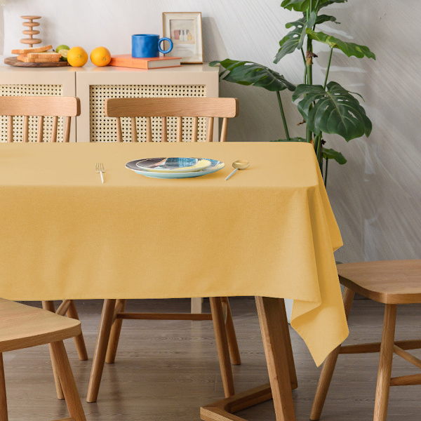 Duk Ensfarvet Frisk Animasjonsduk Enkel Rektangulær Duk 3# yellow 140*180cm