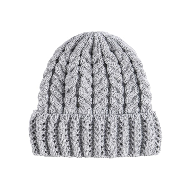 Ny höst och vinter förälder-barn stickad cap grossist enfärgad mamma baby twist varm mössa Pink Adult