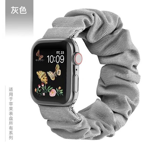 Urrem til Apple Watch iWatch 42/44/45mm L stor størrelse med emballage Grå
