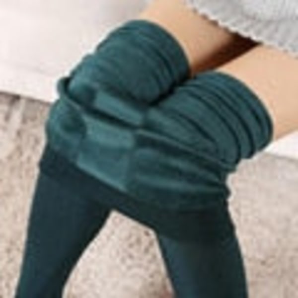 Talvileggingsit Neulos Sametti Rento Leggings Uudet Korkea Joustava Paksuuntuvat Naisten Lämpimät Mustat Housut Pillifarkut Naisille Leggingsit K018 Dark green M