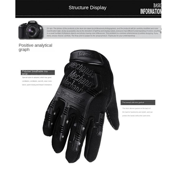 Taktiska Militärhandskar Paintball Airsoft Skott Soldat Strid Polis Anti-Halk Cykel Hel Finger Handskar Herr Kläder Handskar Camouflage M
