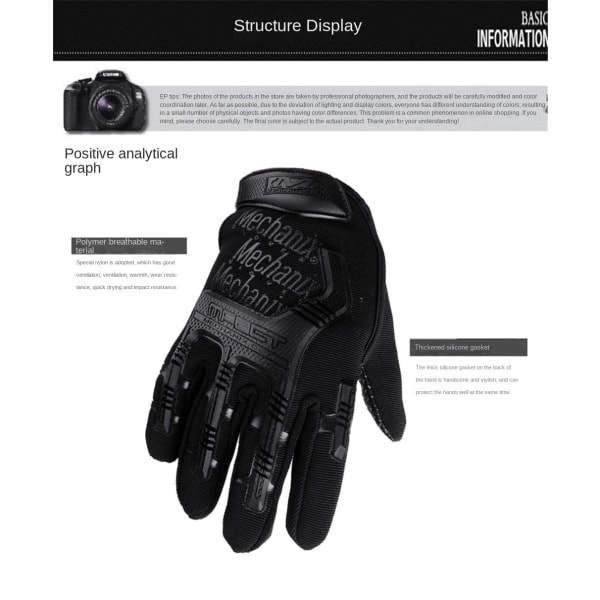 Taktiska Militärhandskar Paintball Airsoft Skott Soldat Strid Polis Anti-Halk Cykel Hel Finger Handskar Herr Kläder Handskar Yellow M