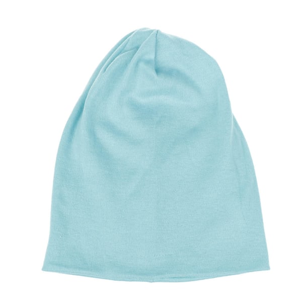 Bomull Allsidig Ermehette Løs Lue Barnas Casual Gutter og Jenter Høst og Vinter Lue Peacock Blue