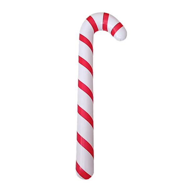 90 cm Oppustelig Jule Candy Cane Stang Balloner Udendørs Candy Canes Dekoration til Julepynt 2023 Navidad Nutcracker