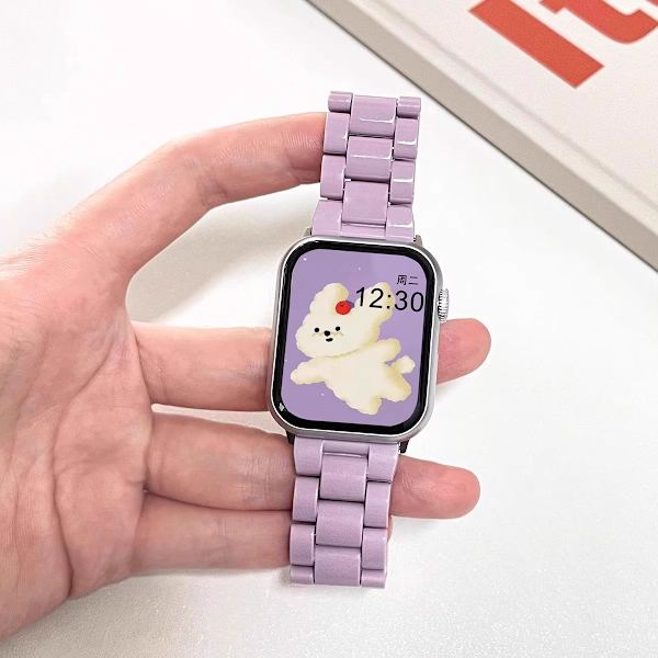 Klockarmband för Apple Watch iWatch för 38/40/41/10:e generationen 42mm lila