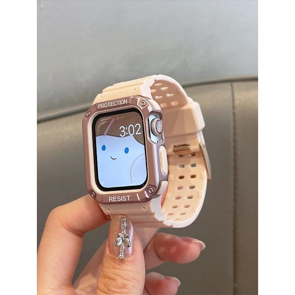 Klockarmband för Apple Watch iWatch 38mm /2/3 generation rosa sandfärg