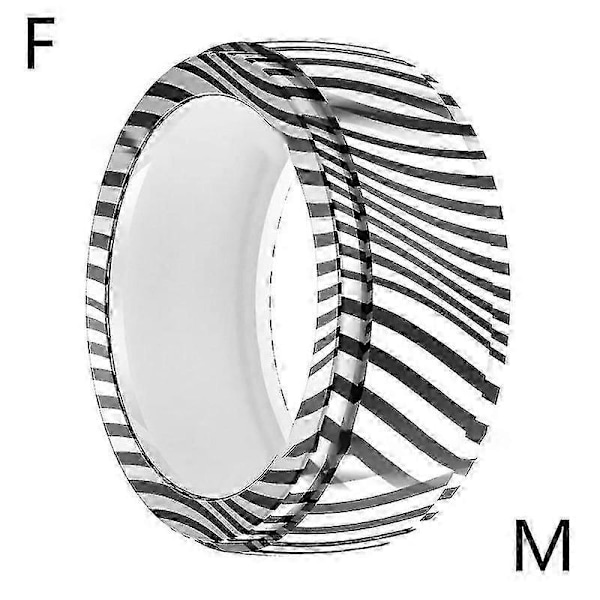 Ringbeskyttelseshylse Ringinnpakning for Oura Ring Gen3 Trykt Silikondeksel Boris Zebra print M