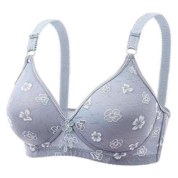 Dame BH Top Komfortabel Bralette Trykt Sexet Undertøj Kvinde Trådløs Lingeri Sømløs BH Blue 42/95BC