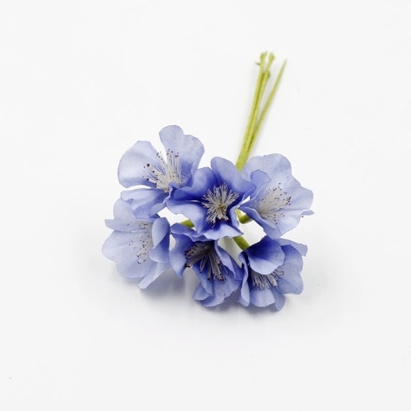 Kunstig Blomst Silke Kirsebær Kunstig Plante Bukett For Bryllup Hjem Dekor DIY Gaveeske Krans Nyttår Krans Dør Champagne