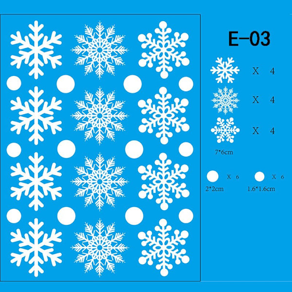 Jul Fönsterdekorationer God Jul Dekorationer För Hemmet Jul Väggdekor Barnrum Väggdekaler Nyårsdekorationer D-8PCS