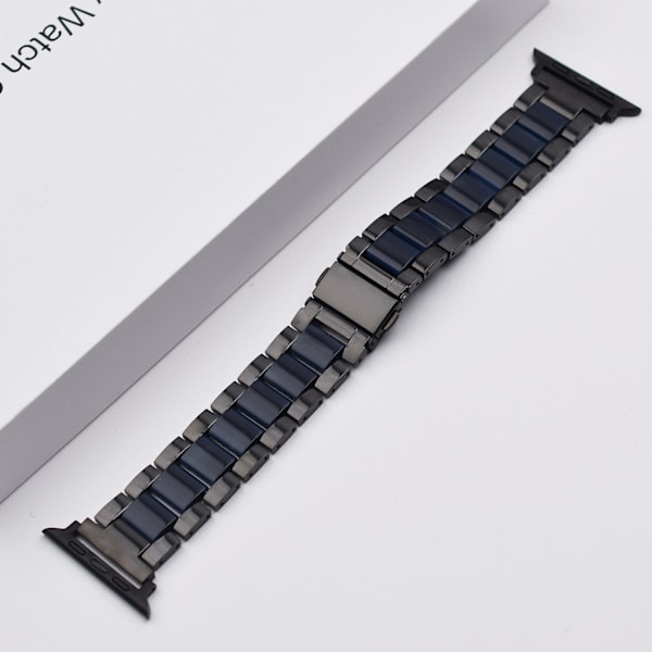 Urrem til Apple Watch iWatch 42/44/45/49mm sort og blå