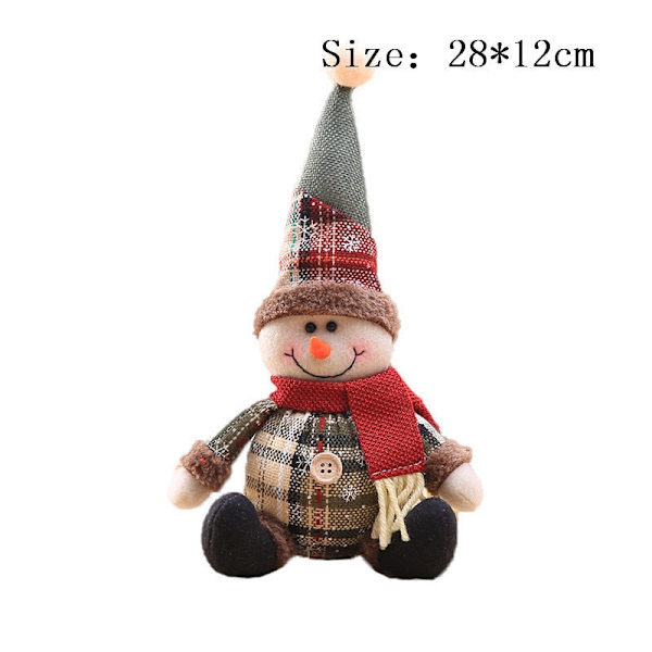 Joulukoriste Verhonpidike Hyvää Joulua Koristeet Kotiin Koristeet Joulupukki Jouluverho Noel Kodin Sisustus YT-Snowman