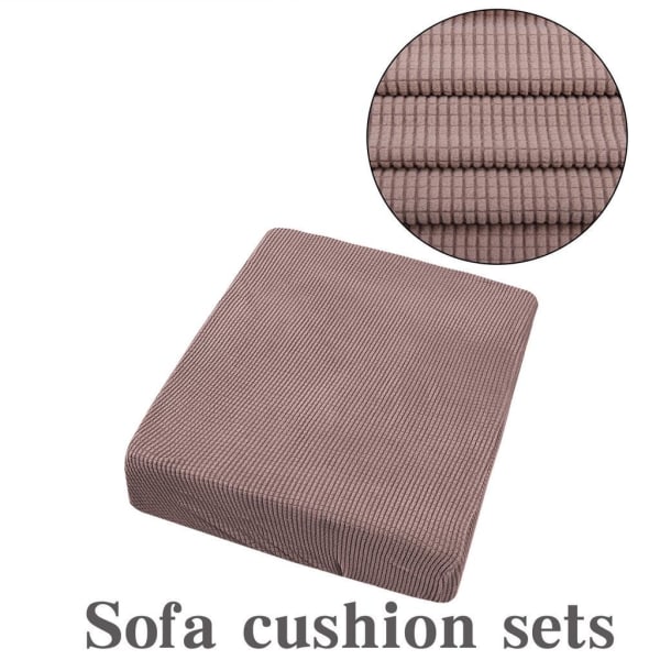 Dammtäta Överdrag Skydd Tyg Ersättning Heminredning Stretchig Soffsitsdyna Överdrag Sofföverdrag Orange 3 Seater