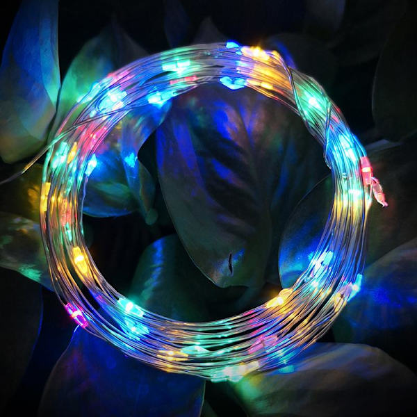 Kaunis Kestävä Joulukoristevalo Sopii Juhliin/Jouluun/Seppeleen Koristeluun 1m Multicolor 1M