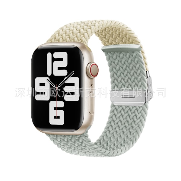 Klockarmband för Apple Watch iWatch 38/40/41/ 10:e generationen 42mm Stjärnljus färg ljusgrå