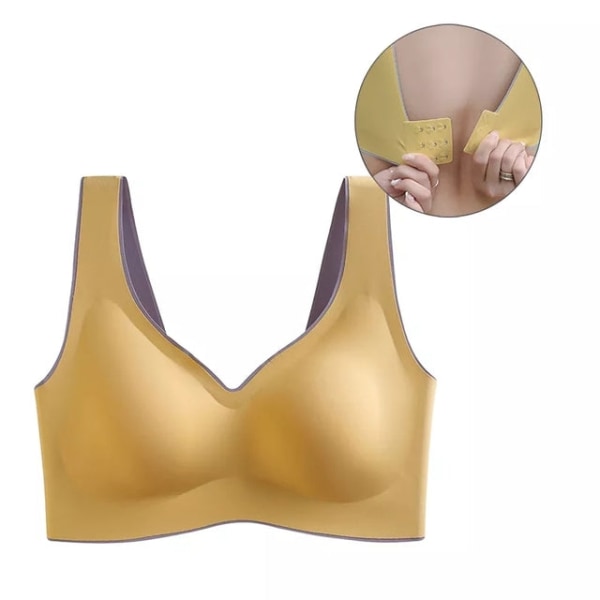 Yoga BH för Kvinnor Sport BH Sömlös BH Gym Träningslinnen style-1-gray XL