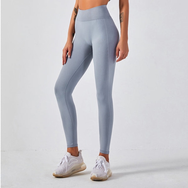 Yogabyxor Hög midja Push Up Stretch Workout Leggings för kvinnor Black M