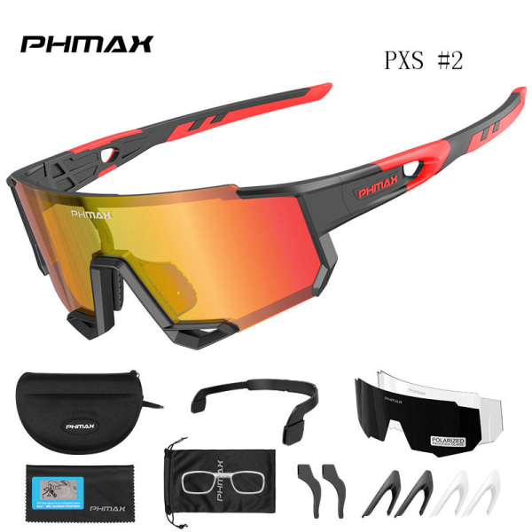 Sport utomhusglasögon för ridning 3 linsglasögon polariserade glasögon solglasögon nattsynsglasögon PXS#2(3 lenses) 17cm