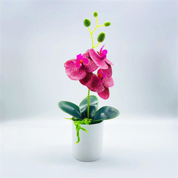 18CM Kunstige Frukter Sitron Simulert Bonsai Hjem Dekorasjon Potteplante Stue Ornament Falskt Tre kunstige planter Burgundy China