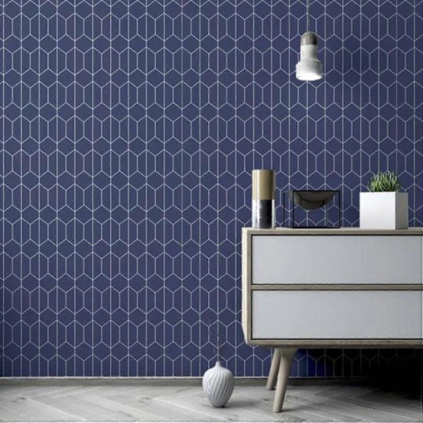 Arthouse Linear Geo Navy