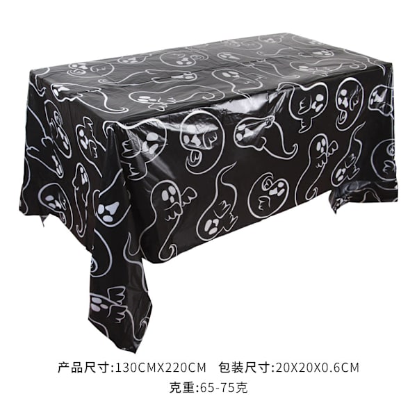Juhla Joulu Halloween Ohut Juhla Tapahtuma Koristelu Pöytäliina Tausta Seinäasettelu Halloween 2 Black Pumpkin 220X130CM
