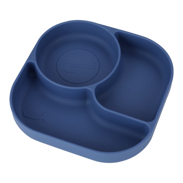 Vauvan haarukka ja lusikka integroidulla silikageelikiinnikkeellä taaperon ruokailuun tarkoitettu lautanen lasten astiasto Curved spork-color box package-Red
