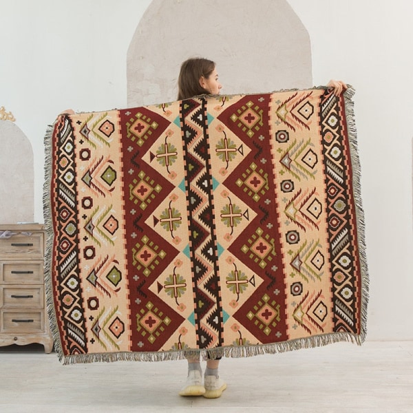 Dubbelsidig Användning Soffhandduk Överdrag Stickad Pläd Filt Soffa Överdrag Stort Golvmatta För Sovrum Vardagsrum Heminredning C 90X180cm