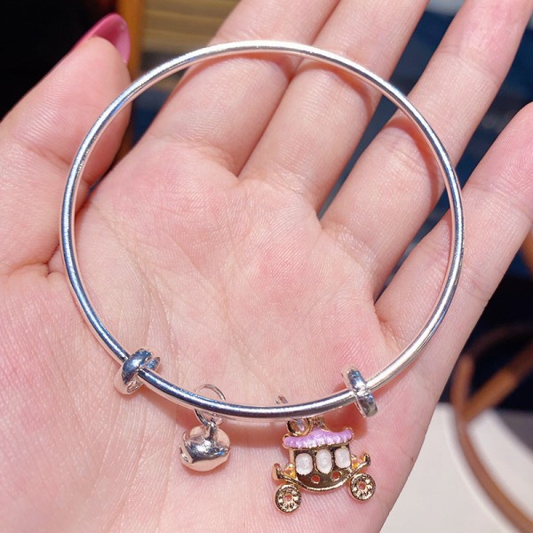 Tecknat Armband Litet Armband Par Flickvänner Tre-Personers Armband med Liten Gåva Student Smycken Purple carriage bracelet