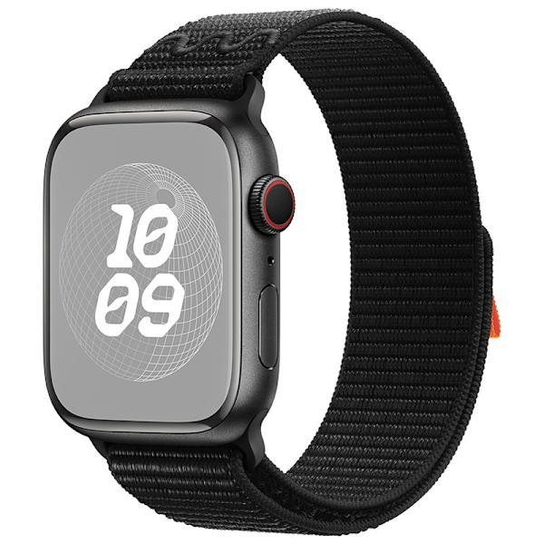 Kellon ranneke Apple Watch iWatch 42/44/45/46/49mm Syvän Musta