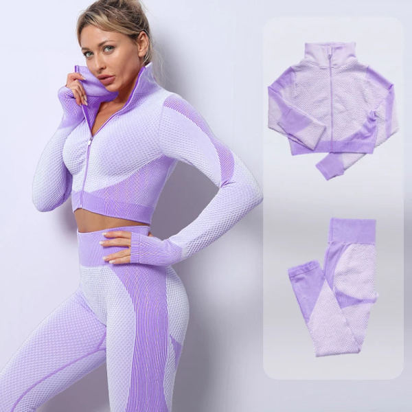 Joogasetit Naisille Kuntosalivaatteet Naisten Fitness Urheiluun ShirtsPantsWhite L