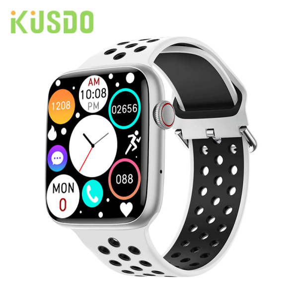 44mm Smart Watch Herr Dam Smartwatch Bluetooth Call Trådlös laddning Custom Dial 2023 Fitness Armband För Apple Android All Black