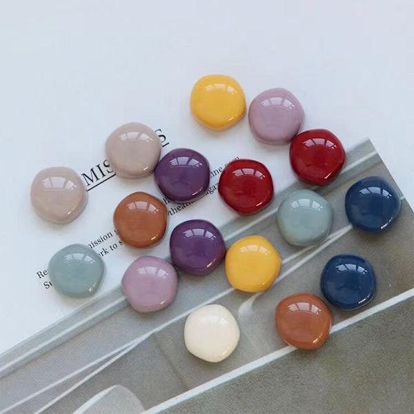 10 KPL Pyöreitä jääkaappimagneetteja 15mm Pieniä jääkaappitarroja I Väri Magneetti Jääkaappimatto Matkamuisto Lahja Kodin Sisustus 10 PCS White