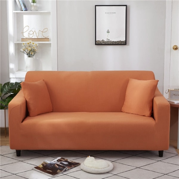 Sofa Betræk Stræk Elastisk Overtræk Sofa Sektions Vintage Til Stue Sofabetræk Enkelt/To/Tre/Fire Sæder Dark Gray 2-seater 145-185cm