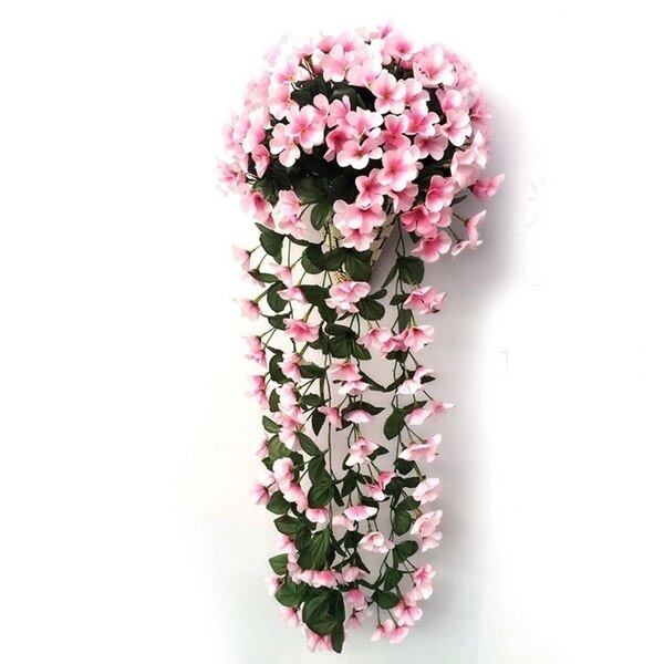 5-bladig orkidé, konstgjord blomma, festdekoration, simulering, konstgjord blomma, bröllop, jul, trädgård, vägghängande korgblomma Pink Rose