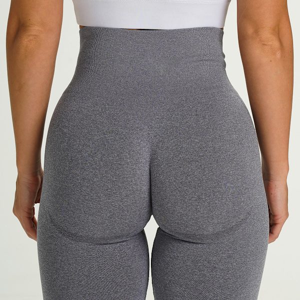 Kesän eurooppalainen ja amerikkalainen muoti urheilu fitness joogahousut saumattomat tiukat shortsit naisille 9165 shorts-fresh orange L