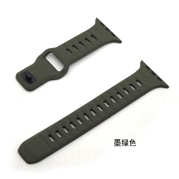 Klockarmband för Apple Watch iWatch 38/40/41/42mm 0:e generationen mörkgrön