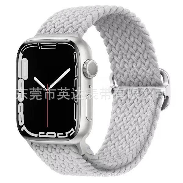 Klockarmband för Apple Watch iWatch 38/40/41mm vit grå