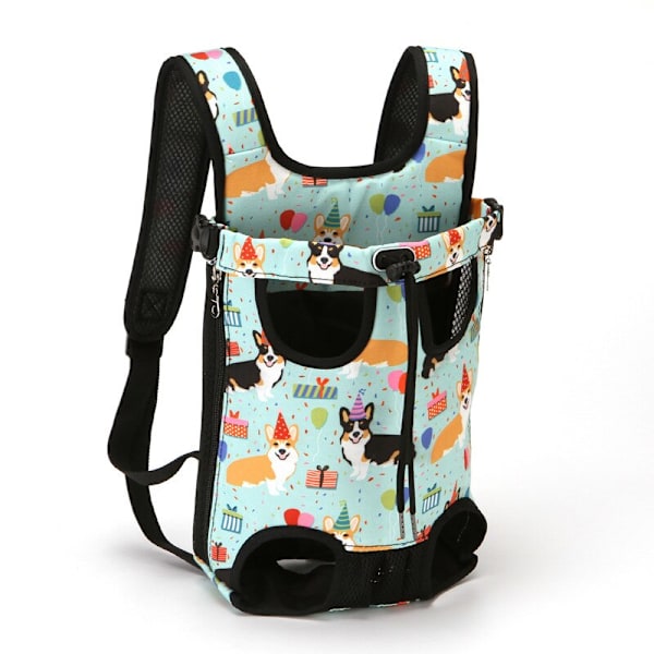 Högkvalitativ Djurbärarryggsäck Hopfällbar Hund Kattväska Canvas Denimväska För Liten Hund Kattbärare Mode Harnes De Perro Mochila Flamingo L