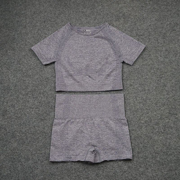 Yoga Set Träningskläder Gym Sport Löpning Träningskläder För Kvinnor Green 2 pcs M