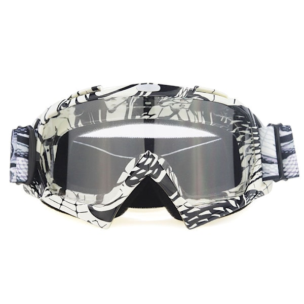 Motorcrossglasögon för utomhusbruk, skidglasögon, hjälmglasögon, riddarutrustning, utomhusglasögon för män och kvinnor Serpentine frame transparent sheet 17cm