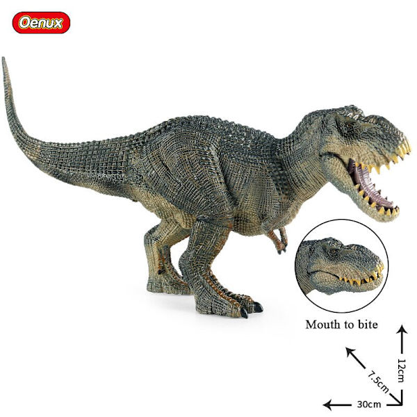 Oenux Ny Jurassic Dinosaur Indominus V-rex Actionfigurer Åben Mund Vild Tyrannosaurus Stor Gorilla Dyr Model Legetøj til Børn without box1
