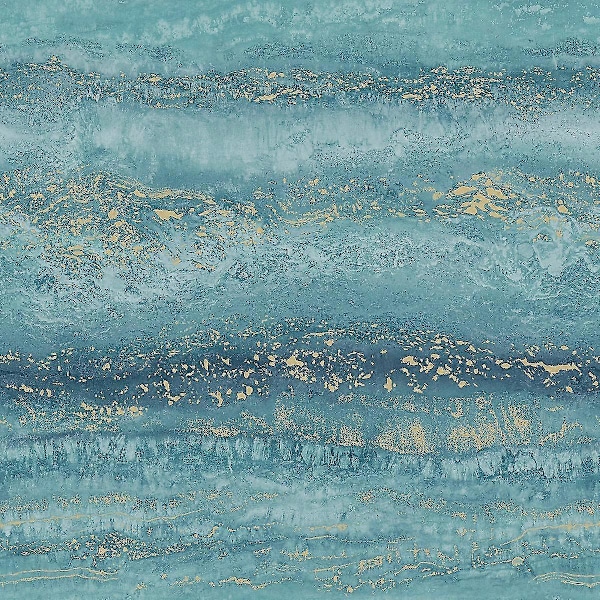 Semper Marmor Tapet Muriva Teal/Guld Teal/Gold