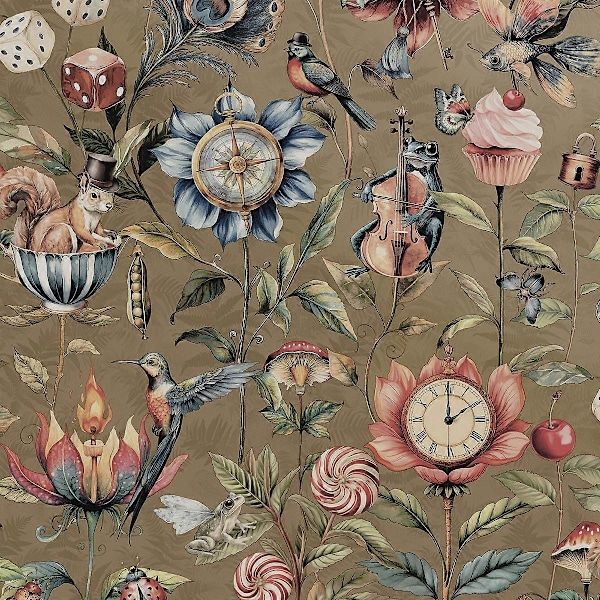 Curious Creatures -tapetti, Holden, kulta Gold