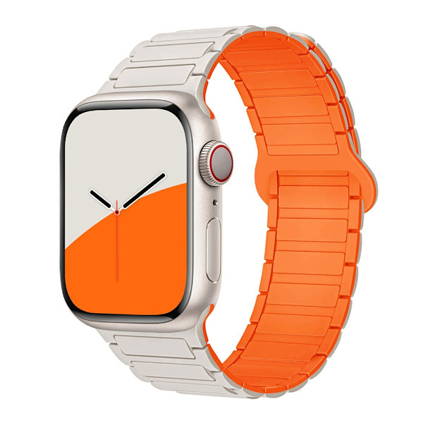 Kellon ranneke Apple Watch iWatch 38/40/41mm Tähtiloiste Oranssi