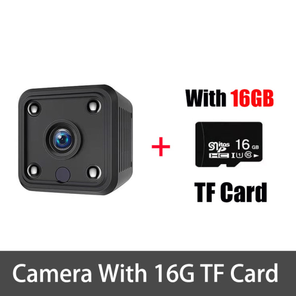 X6 Mini Wifi Ip Camera Hd 1080P Trådlös Säkerhetsövervakning Micro Cam Nachtzicht Smart Home Sport Monitor Gebouwd-In Batterij Option 1 Overseas