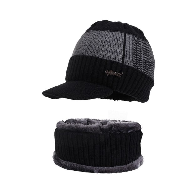Talvihatut miehille Skullies pipo Talvilakki Miehet Naiset Villa Huivi Lakit Setti Balaclava Maski Gorras Bonnet Neulottu Hattu Navy Cap One Size
